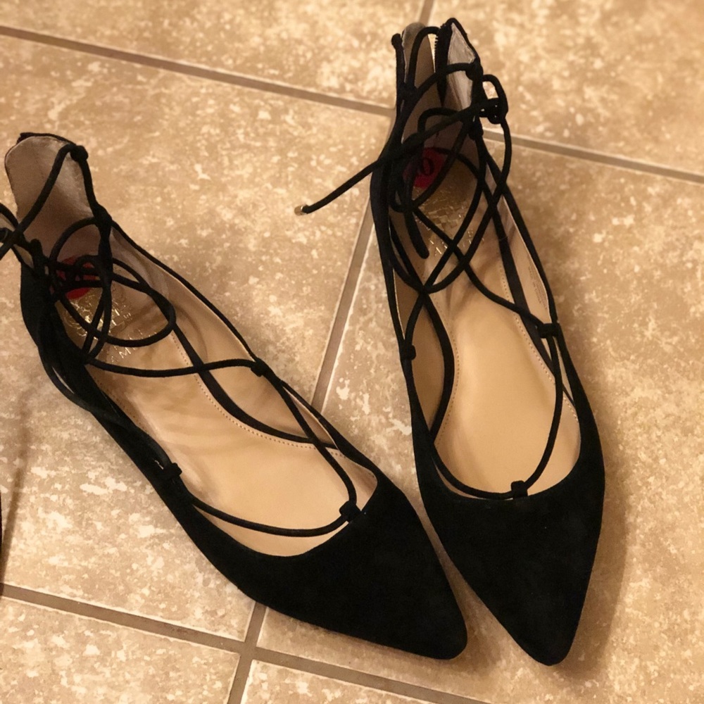 Lace up flats